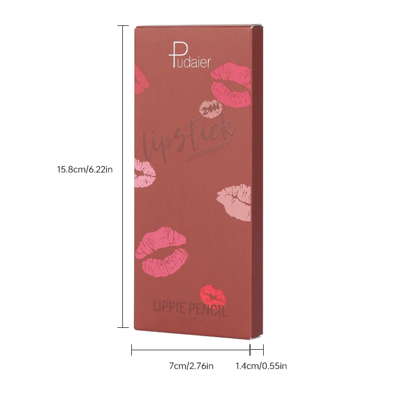Set di matite per labbra opache Pudaier: impermeabili, a lunga durata e antiaderenti, idratanti per tutti i tipi di pelle, ultra fini