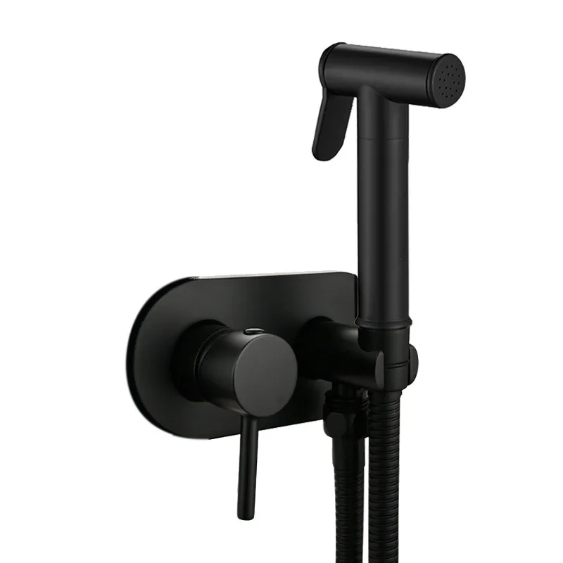 

Gun Hot & Cold Solid Brass Toilet Companion Bidet Solid Brass Toilet Companion Spray Gun Faucet In-Wall Spray