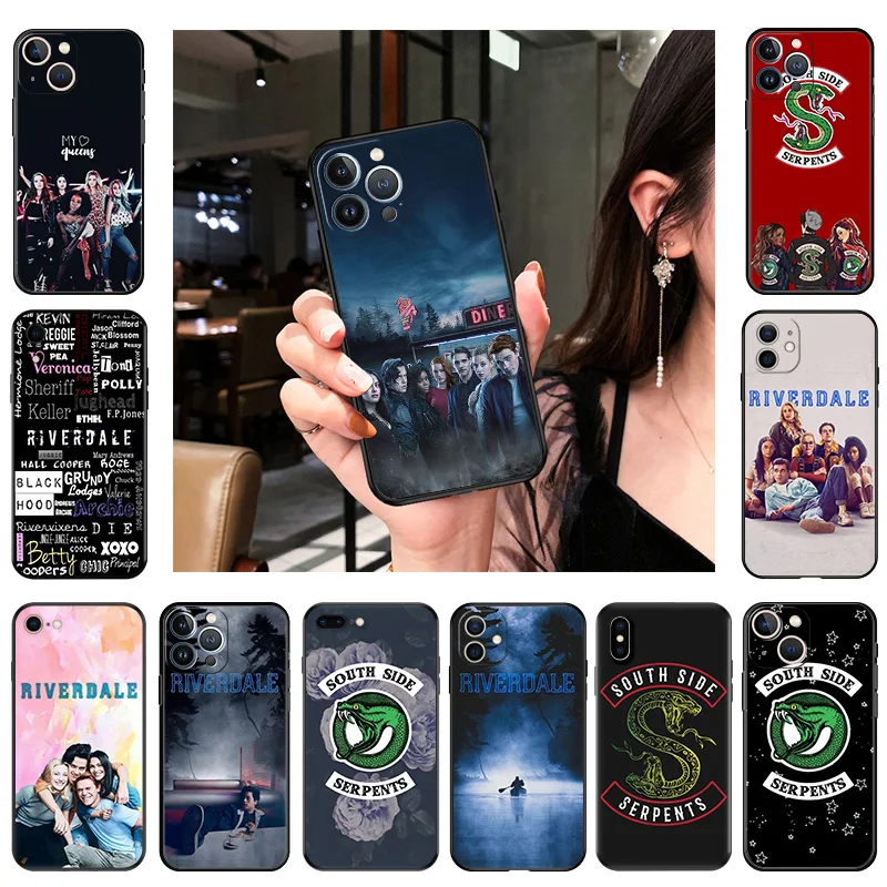 Anti-Drop Soft Phone Case For iphone 16Plus 11 12 13 Mini 14 15 16 Pro XS Max XR 7 8 Plus 16Pro Riverdale Serpents Cover