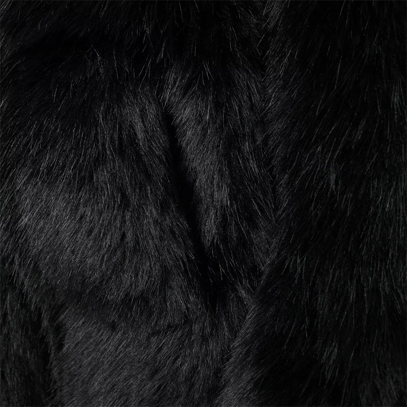 Winter Women\'s Faux Fur Overcoat 2024 Fashion Coat Elegant Streetwear Jacket Women\'s Clothes Thickened Warm Outerwear