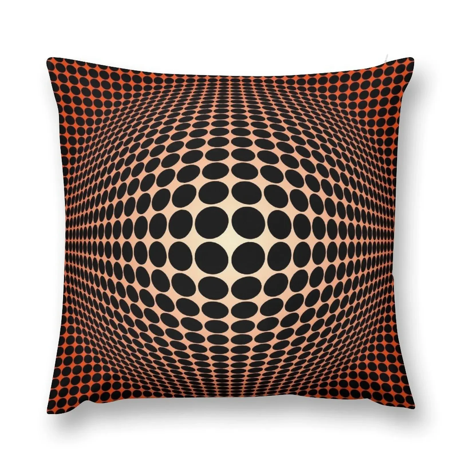 Victor Vasarely Homage 133 Throw Pillow anime girl ornamental pillows for living room Sofa Cover pillow