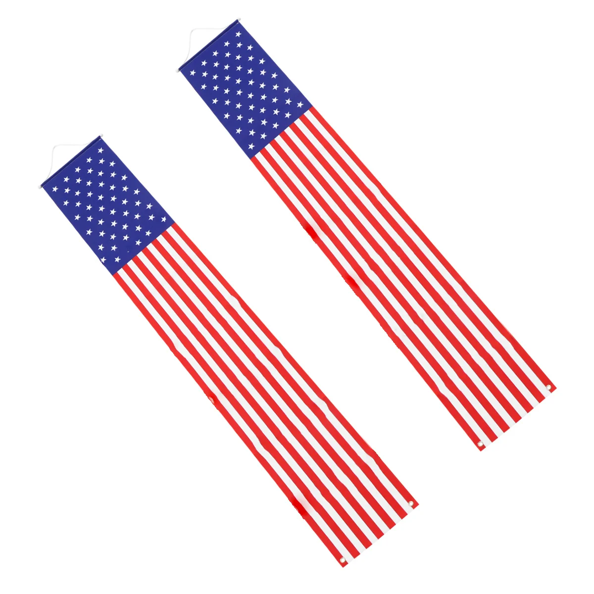 

1Pair Independence Day Door Flag Hanging Banner American Flag Pattern Front Door Decor Party Backdrop Decoration Red