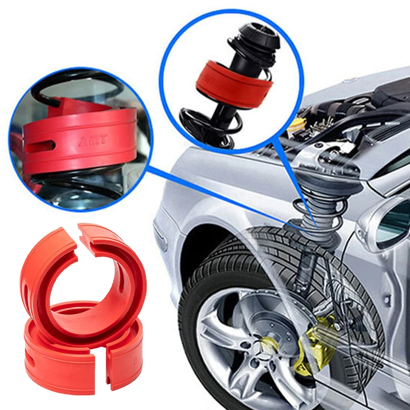 

2Pcs Car Shock Absorber Rubber Spring Bumpers Power Cushion Suspension Buffer Set Off Road Universal Auto Accessories