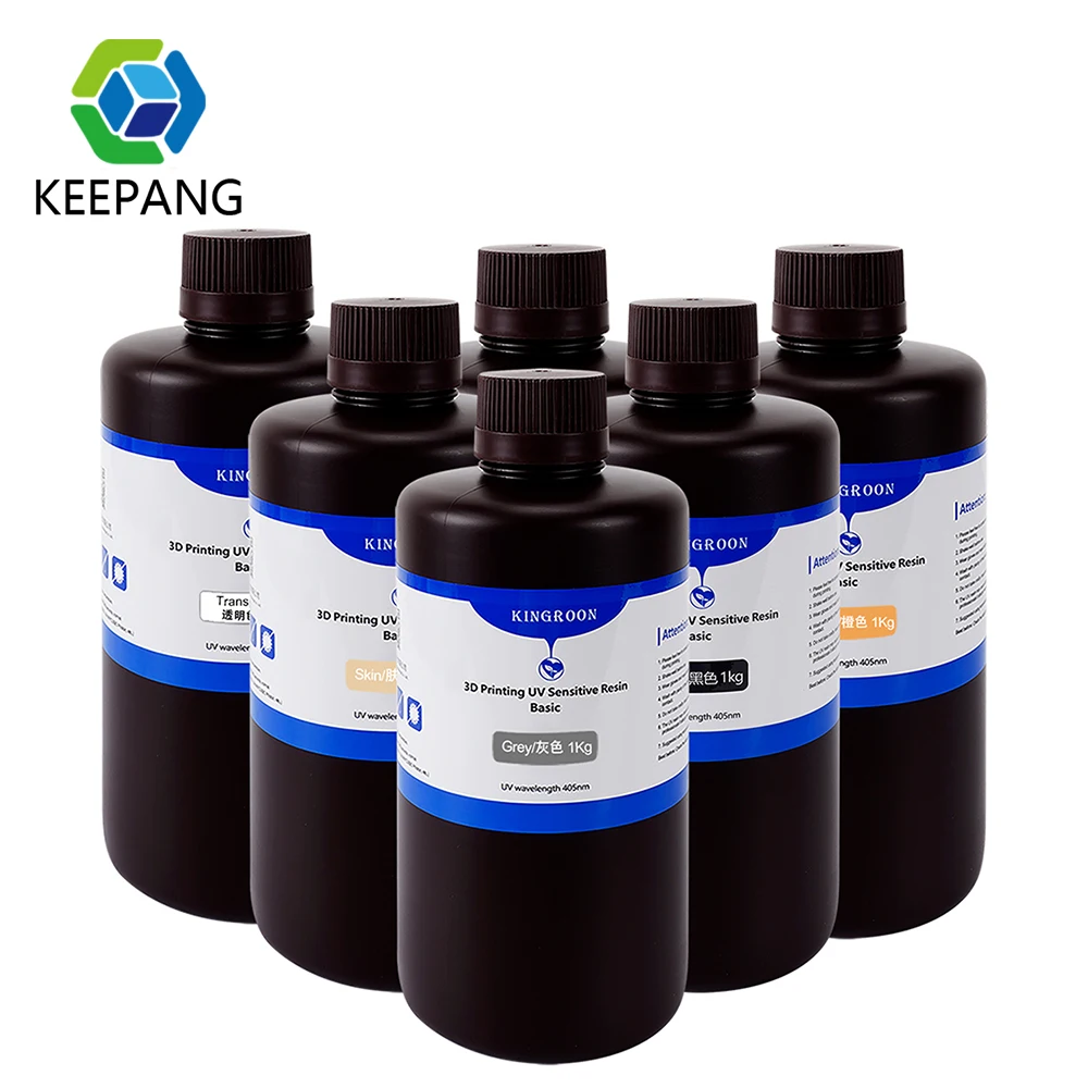 KINGROON 405nm UV Resin for Photon 3D Printer Photon Mono X Printing Material Water Washable 3D Printer Resin for LCD UV-Curing