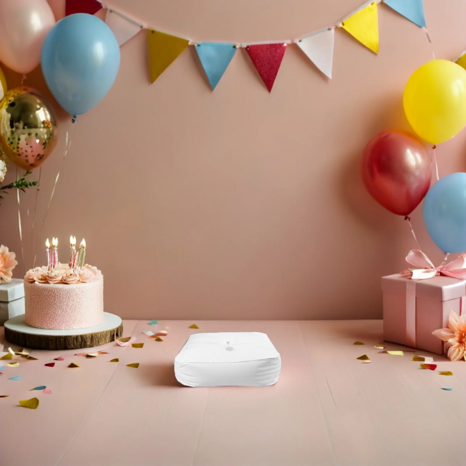 

4pcs Water-Filled Arch Base Square Reusable Plastic Balloon Base Weight For Wedding Birthday Party Outdoor Events Fillable