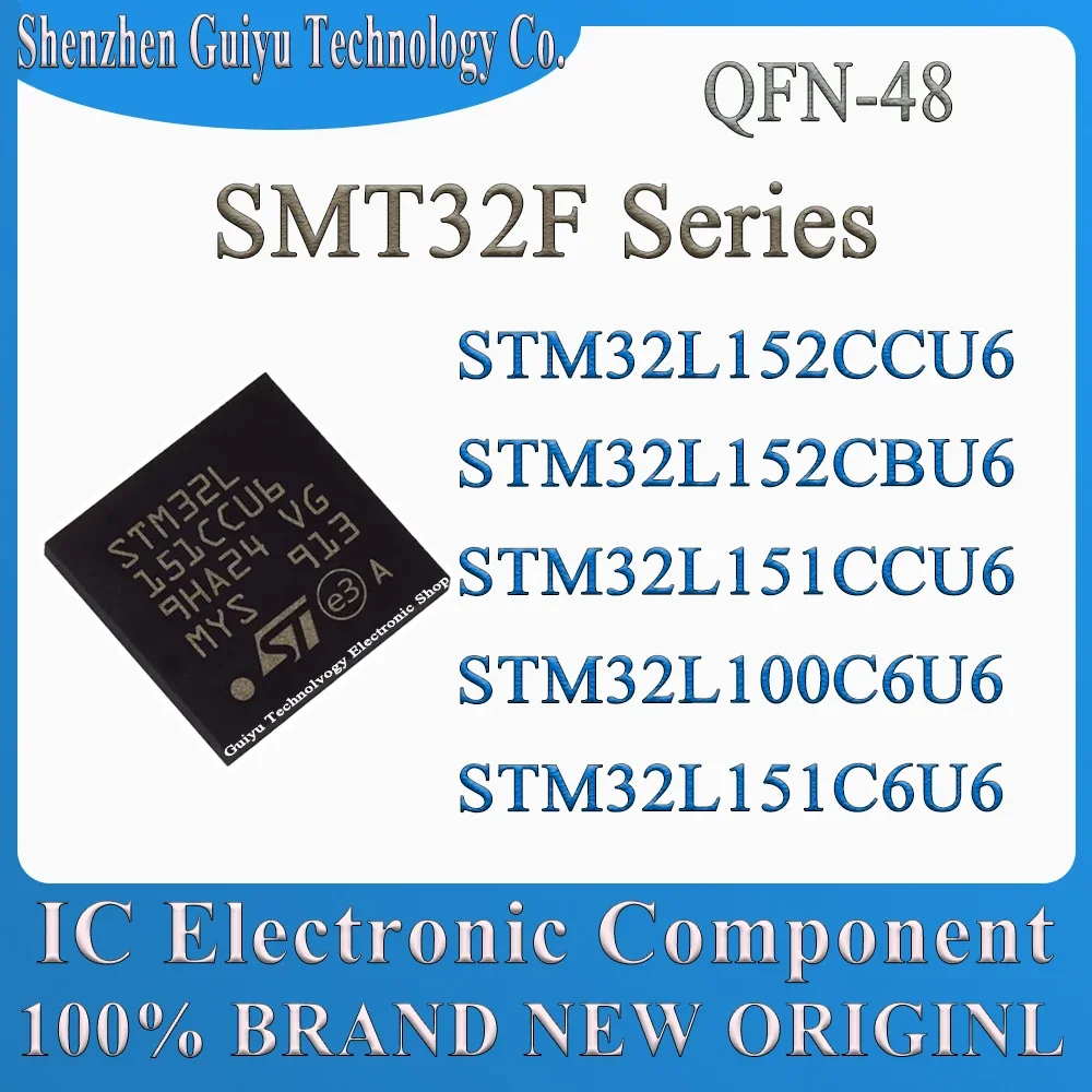 STM32L152CCU6 STM32L152CBU6 STM32L151CCU6 STM32L100C6U6 STM32L151C6U6 STM32L151 STM32L100 STM32L151 STM32L STM QFN-48 IC Chip