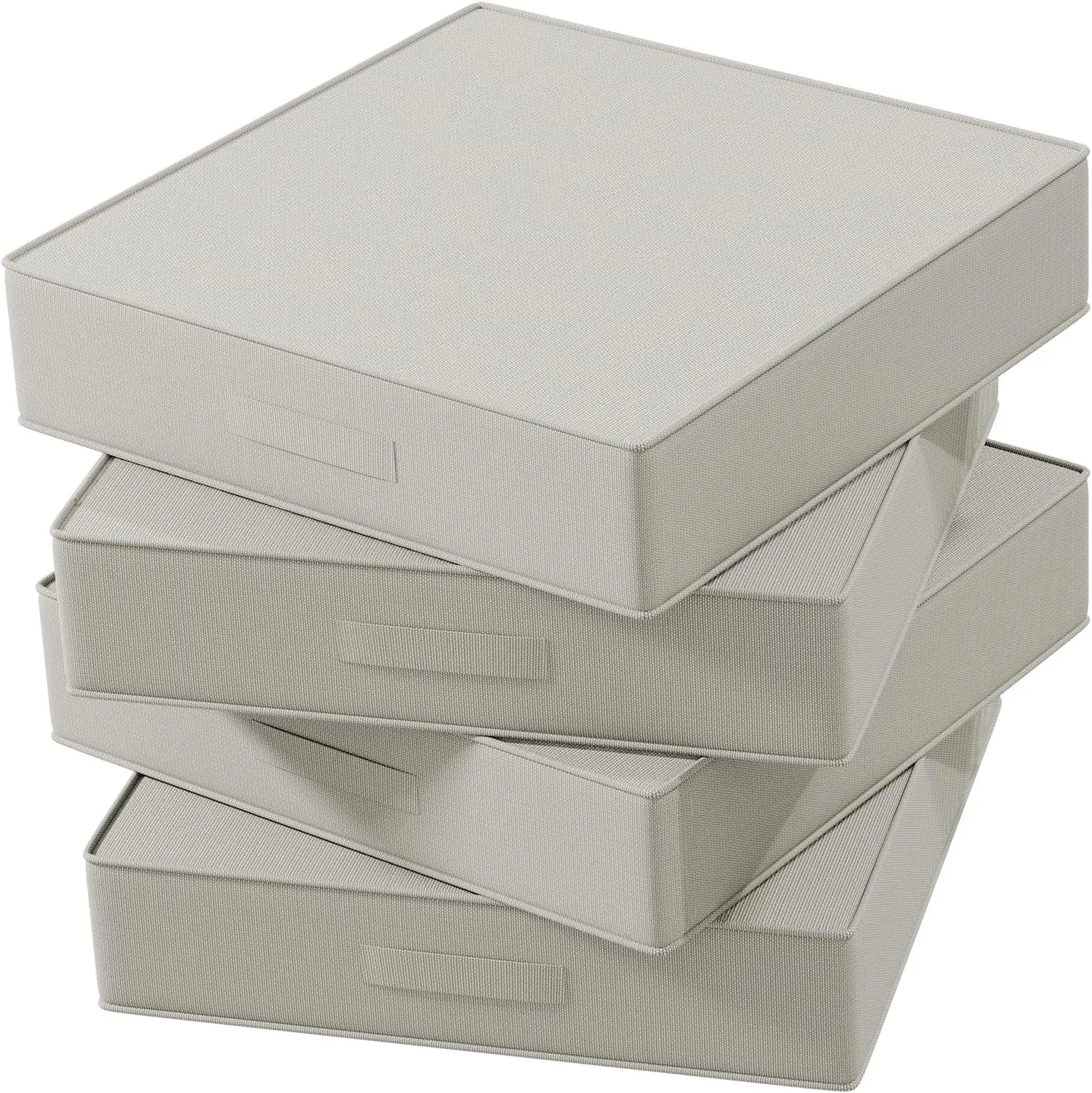 Outdoor Yard & Garden, Olefin, Gray Apricot, Waterproof, 4-Level Color Fastness, Set of 4 Chair Cushions with DIY Straps