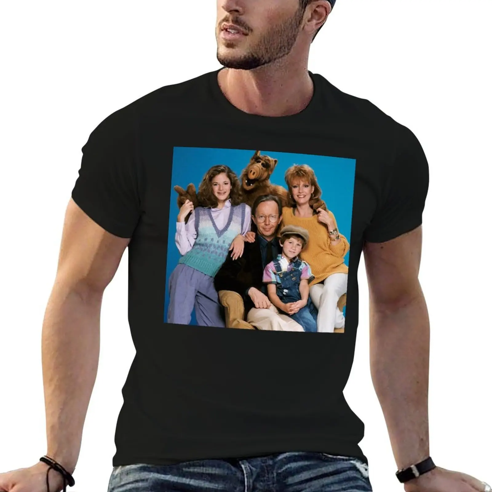 

Футболка ALF 80's Sitcom, футболки для мужчин, футболки с рисунком, футболка с индивидуальным принтом