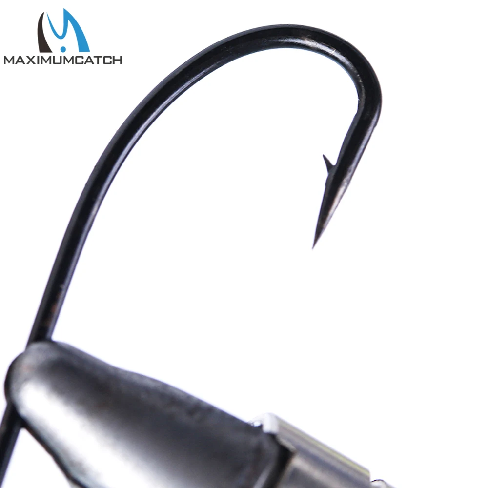 Maximumcatch 50pcs Salmon Steelhead Fly Hooks - Size #2 #4, High Carbon Steel for Trout Bass Fishing