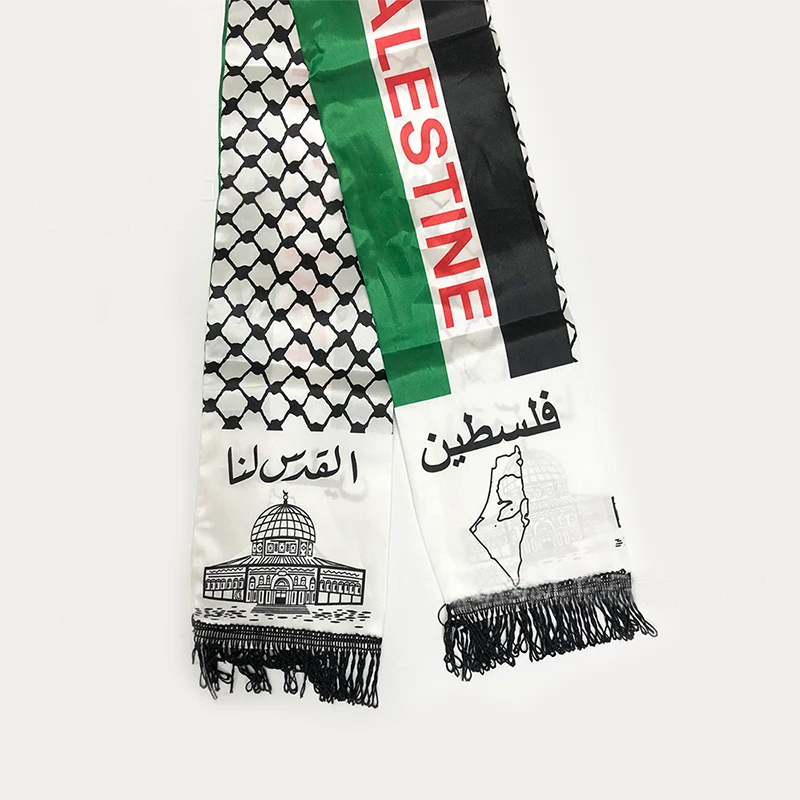 Arincessbo Customized Scarf Flag 14x130cm Football Wedding Party Sports Scarf Scarf Double sided Printed Satin Scarf