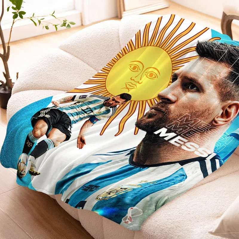 Nap Blanket Messi Warm Knee Bed Fleece Camping Custom Decorative Sofa Winter Fluffy Soft Blankets King Size Microfiber Bedding