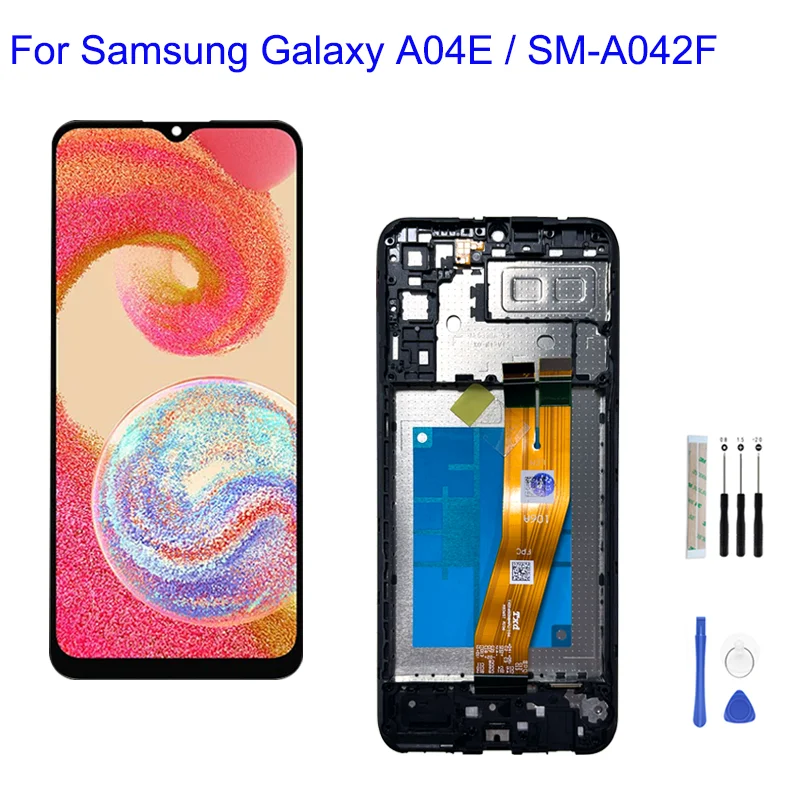 6.5'' For Samsung Galaxy A04e SM-A042F SM-A042F/DS SM-A042M SM-A042M/DS LCD Display Touch Screen Digitizer Assembly Replacement