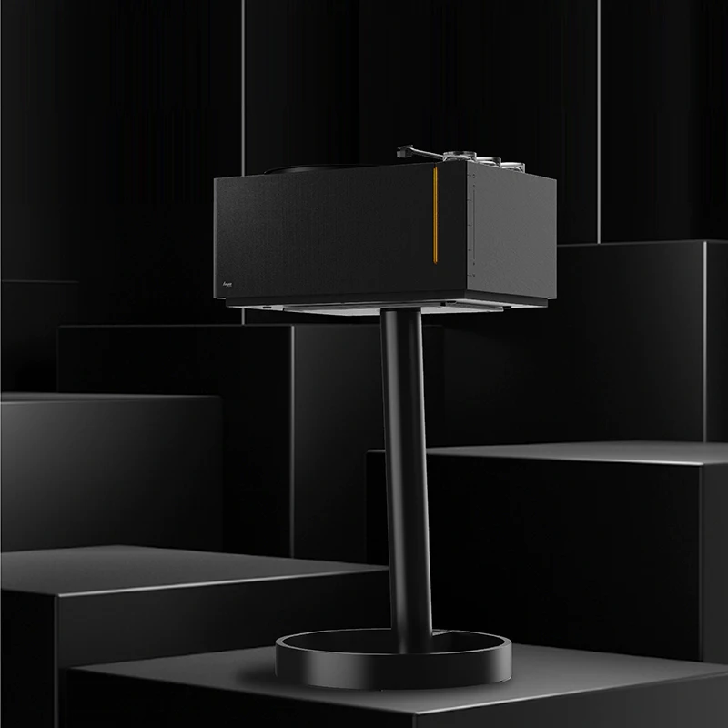 Pemutar rekaman vinil HYM-Rays, dudukan logam