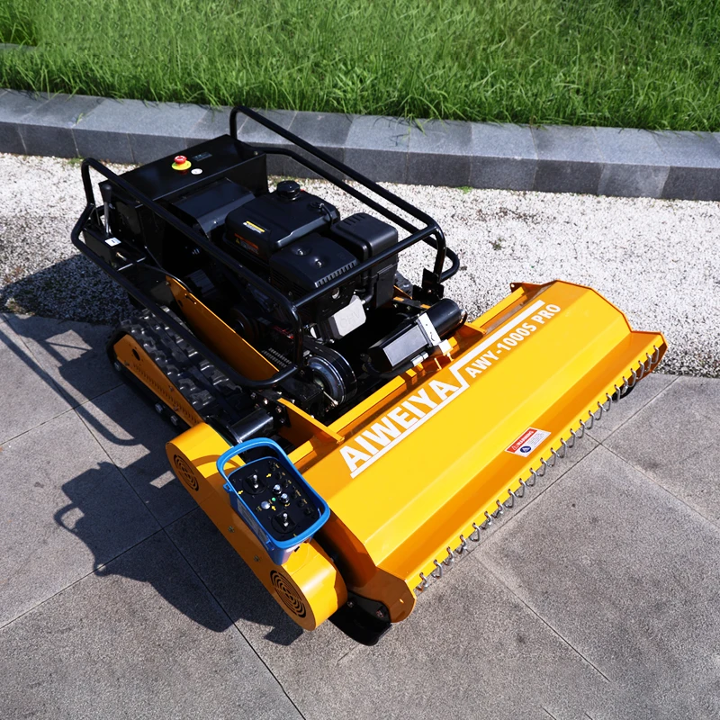 Customized CE EPA Approved All Terrain RC Grass Cutter Garden Crawler Remote Control Robot Lawn Mower