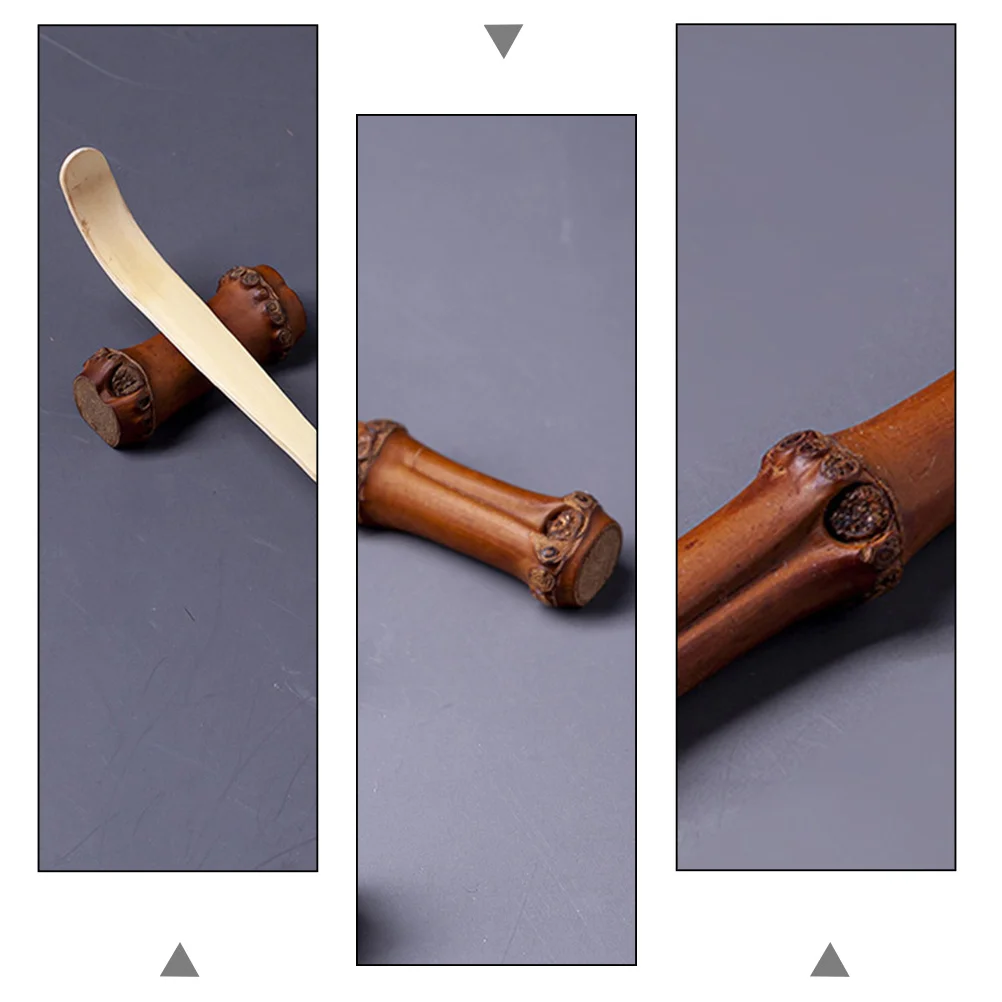 

4Pcs Bamboo Brush Holders Chinese Calligraphy Pen Rack Vintage Style Desktop Storage Artistic Calligraphy Brush Holder