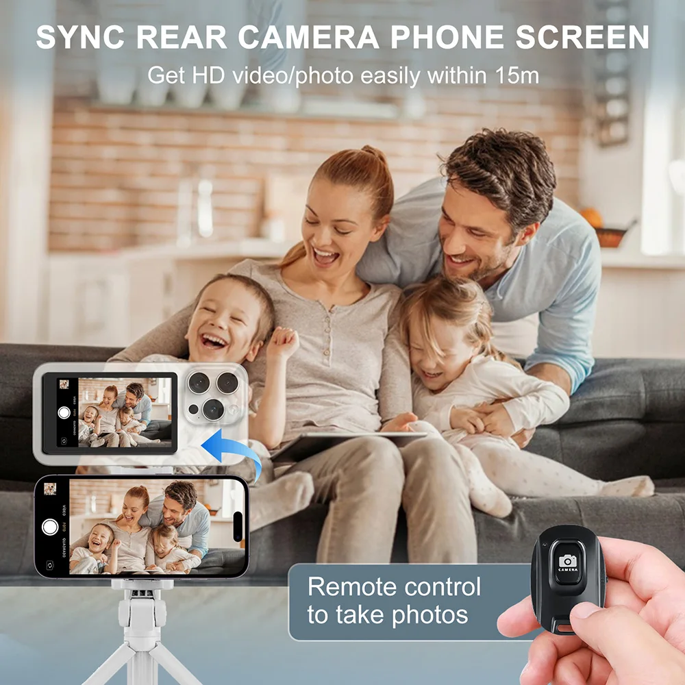 Wireless Selfie Moitor Screen Mobile Wireless Image Transfer Selfie Screen Compatible Phone  Rear Cmera Montoring Screen