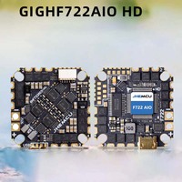 Jhemcu GHF722AIO-HD 40A All-In-One Flight Controller F722 FC with Baro OSD BlackBox 40A 4-in-1 ESC for RC FPV Freestyle Drone