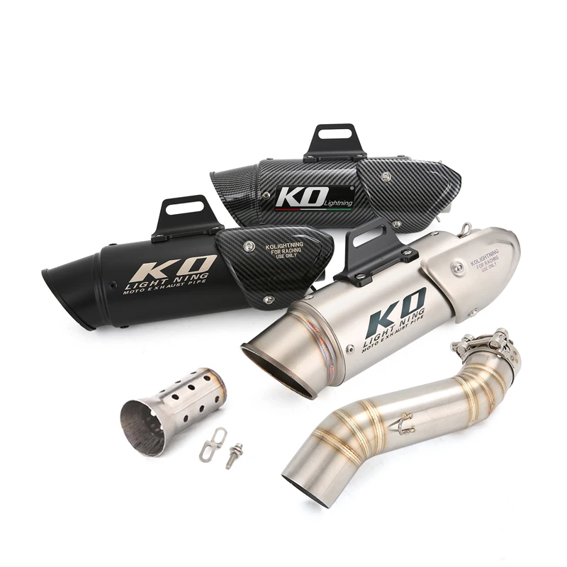 

Slip On For Honda CBR400R CBR500R CB500F 2016-2025 CB500X CB400X Exhaust Mid Pipe 51mm Muffler Motorcycle Stainless Steel Escape