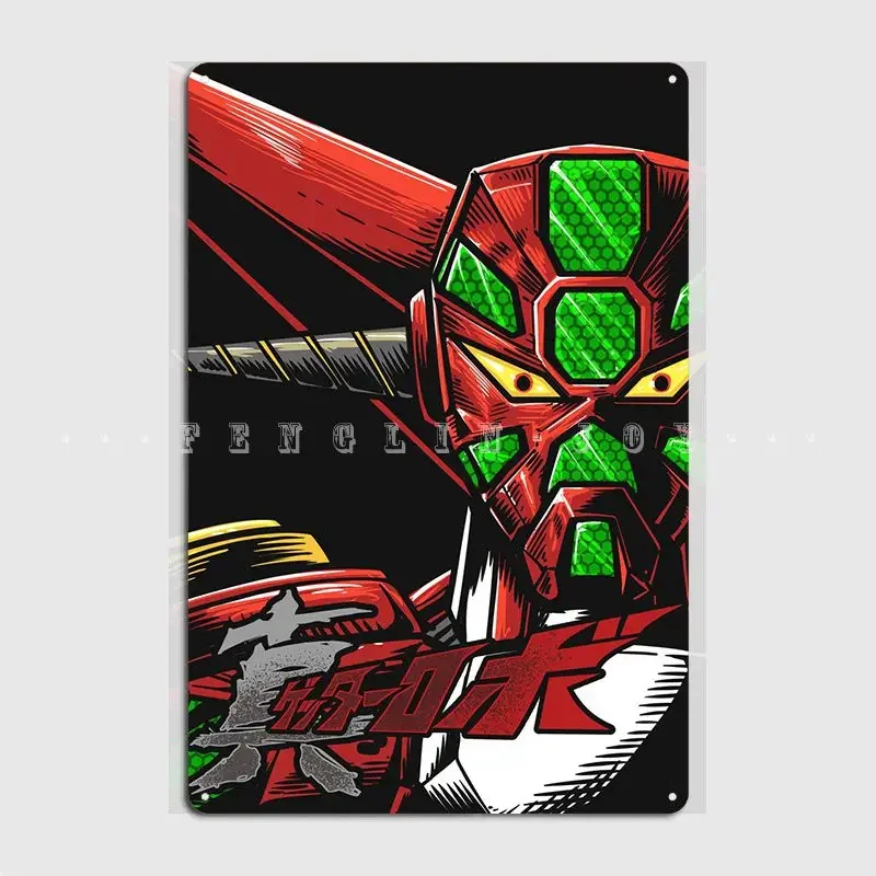 Shin Getter Robo Metal Sign Cinema Garage Party Vintage Plaques Tin Sign Poster