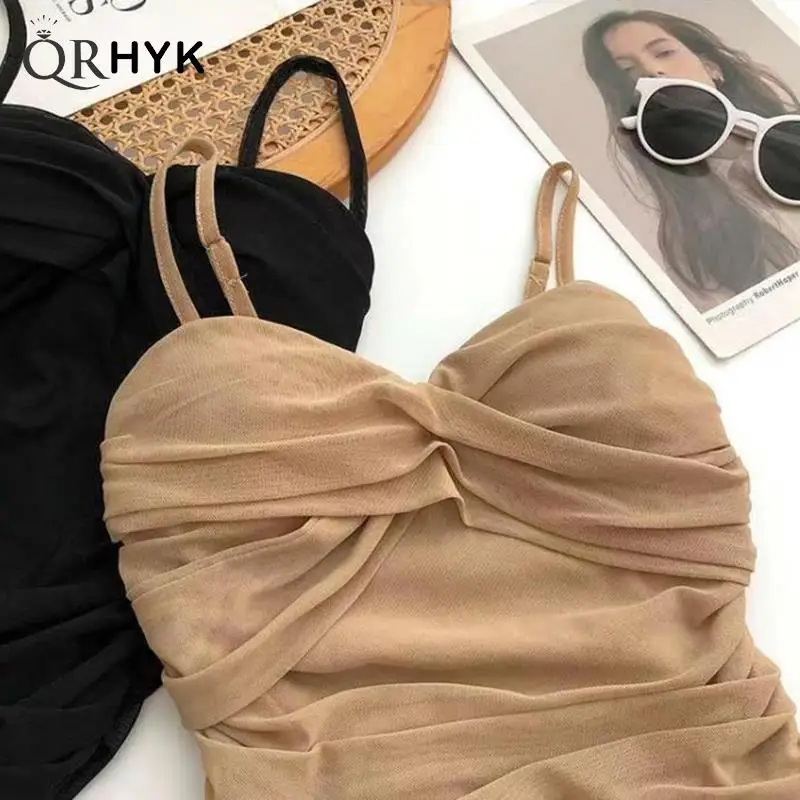 Dresses Women Sexy Club Shirring Design Summer Leisure Lady Mini Straps Dress