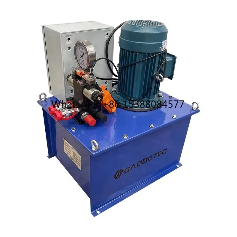 

Double Acting Hydraulic Cylinder Electric Oil Pump with Solenoid Valve Remote Control