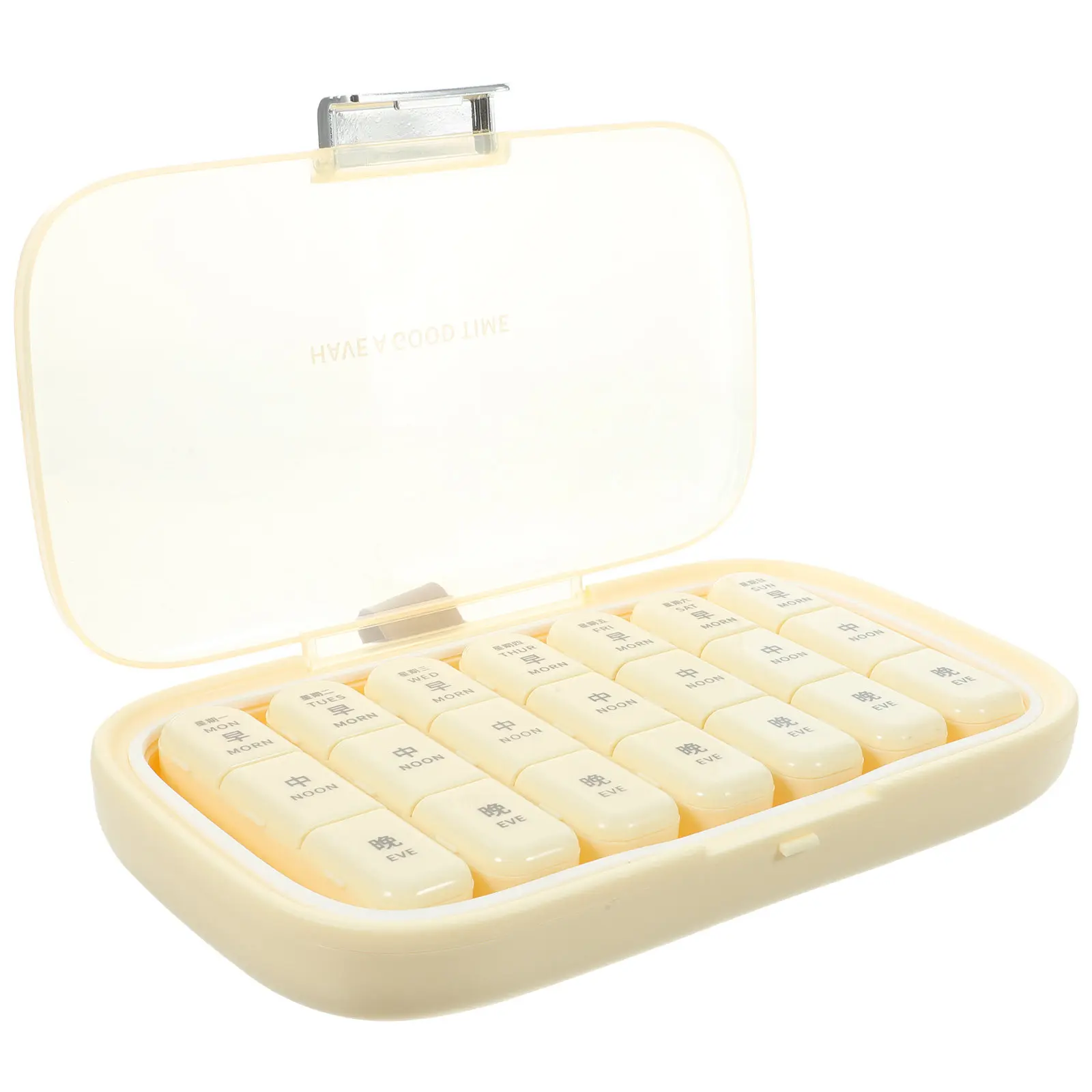 Weekly & Daily Medicine Organizer – Portable Lightweight Travel Pill Box Container