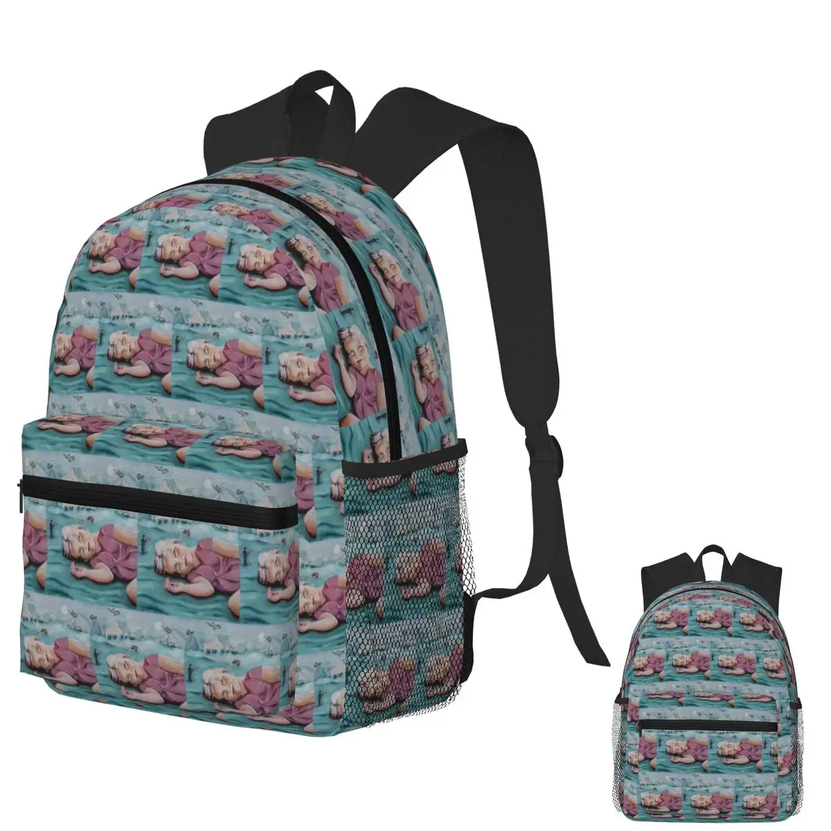 

Postcard From The Future Student Backpack School Bag Hiking Travel Daypack for Men Women Fashion Bookbag Shoulder Bags