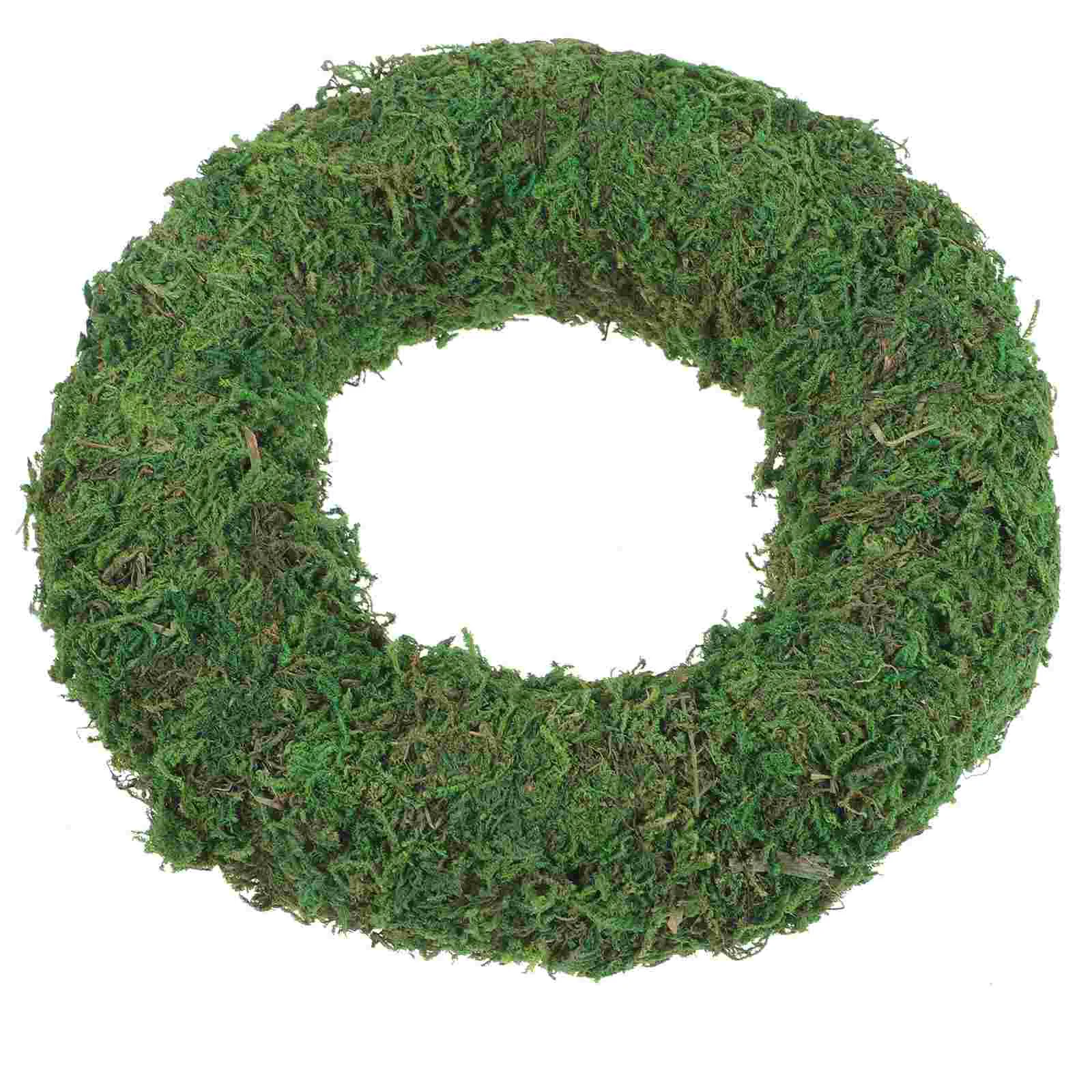 Simulated Moss Garland Wedding Window Decoration Supplies Holiday Party Natural DIY Wreath Crafts Store Wreaths Flocking Rings