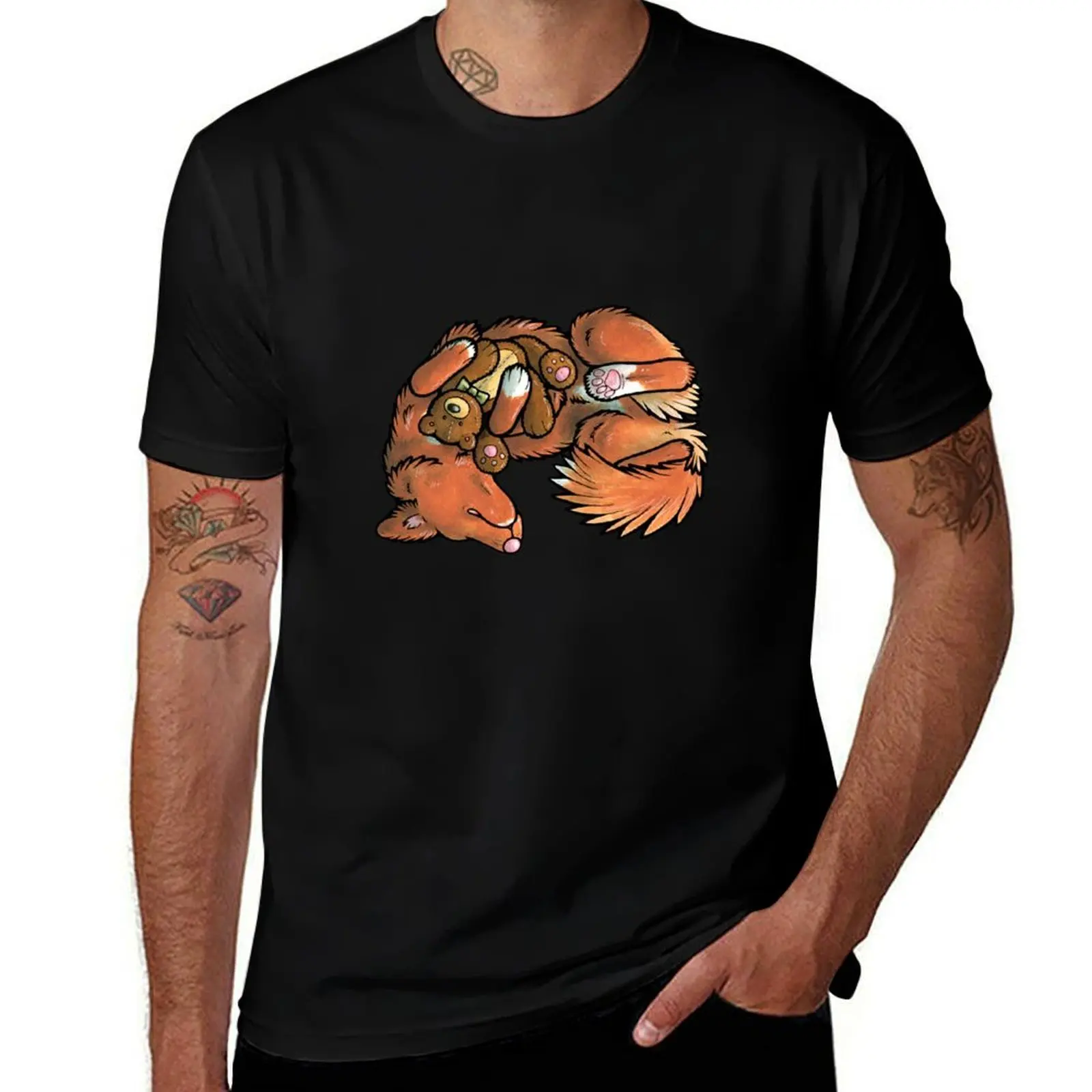 Sleeping Toller T-Shirt Outdoor Sports Lightweight Tee T-Shirt