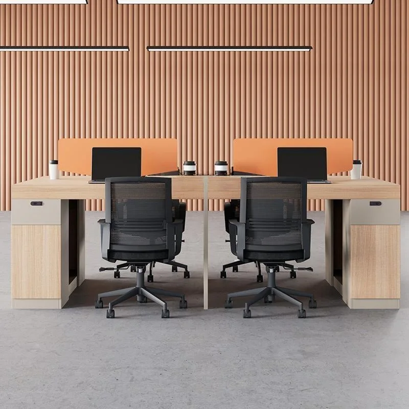 Finance, Office Desk And Chair Combination, Simple And Modern Four-person Staff Seat, Six-person Booth, Office Furniture, Staff