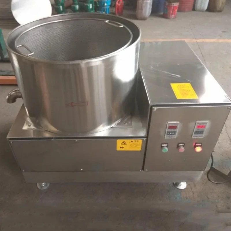 Food Dehydrator Machine Industrial Fried Food Deoiling Machine Potato Chips Centrifugal Dewatering Machine