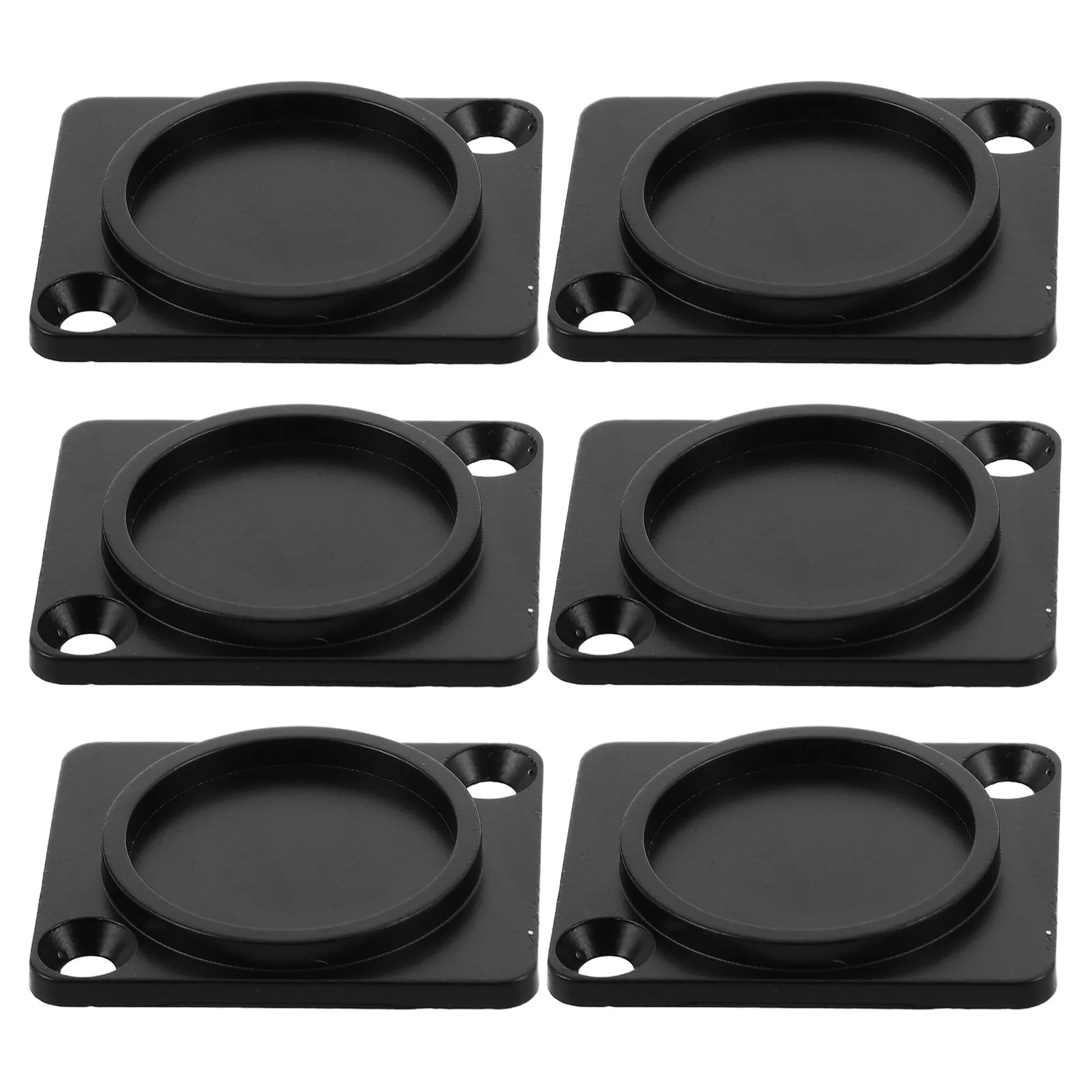 

6Pcs Audio Connector Module Heavy Duty Metal Rack Mount Plate for Xlr Audio Pin Connectors Organizing and Protection Solution