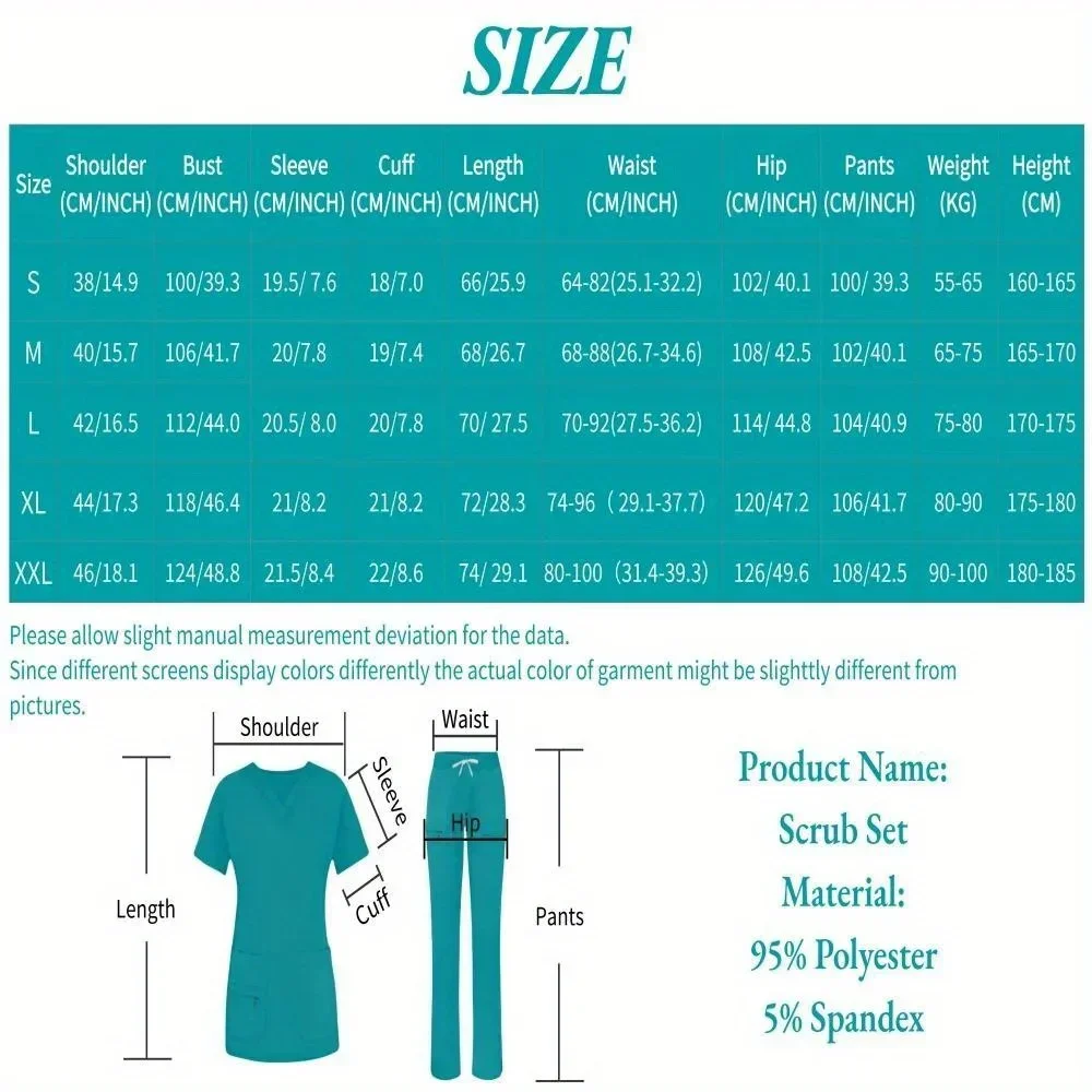 جديد مستشفى فرك الدعاوى ممرضة موحدة النساء الملابس للطبيب فرك مجموعة الجمال ملابس العمل السراويل العليا