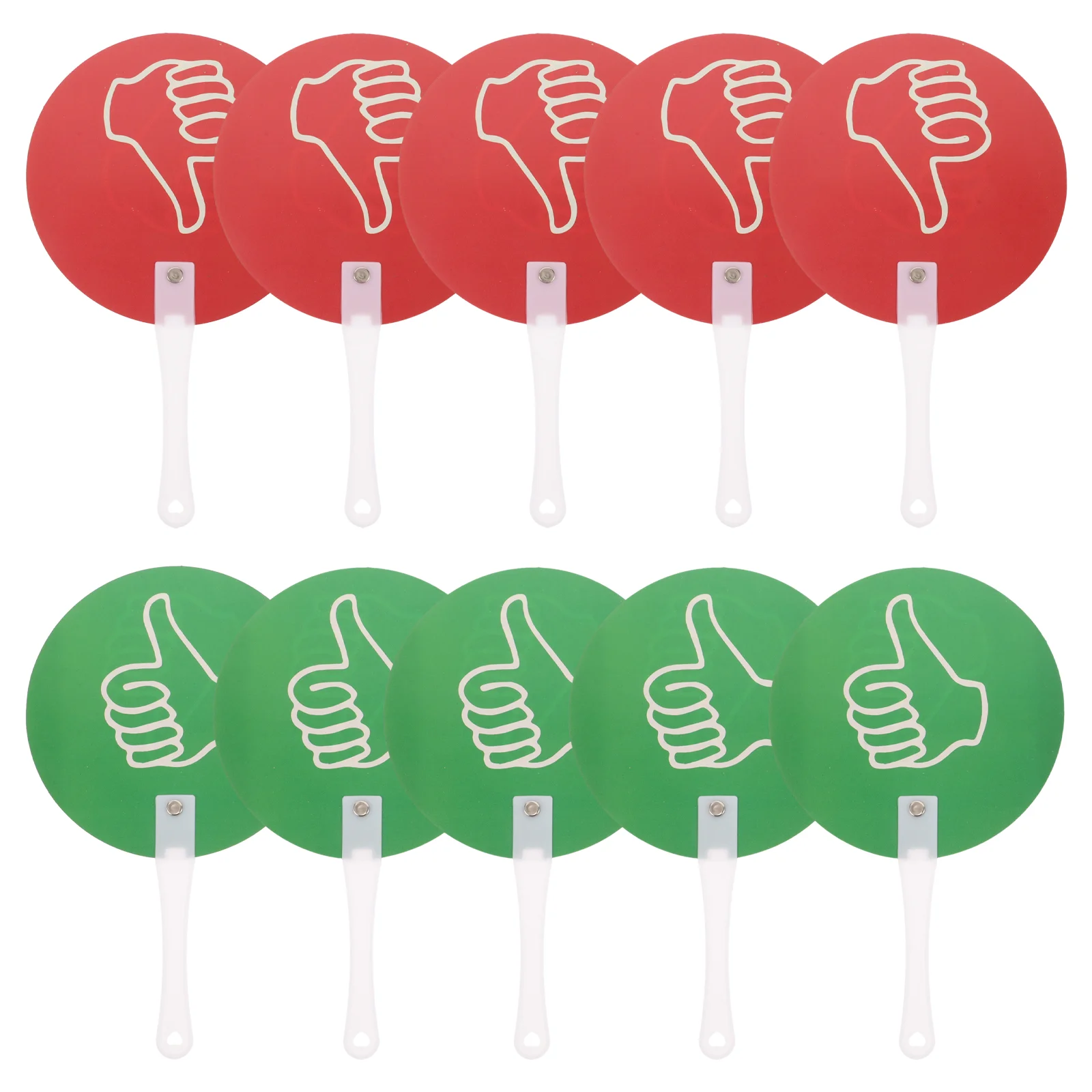 5 Pcs Thumb Sign Game Judging Board Thumbs down Paddles up Voting Signs Yes No Plastic Auction Classroom Accessory True False