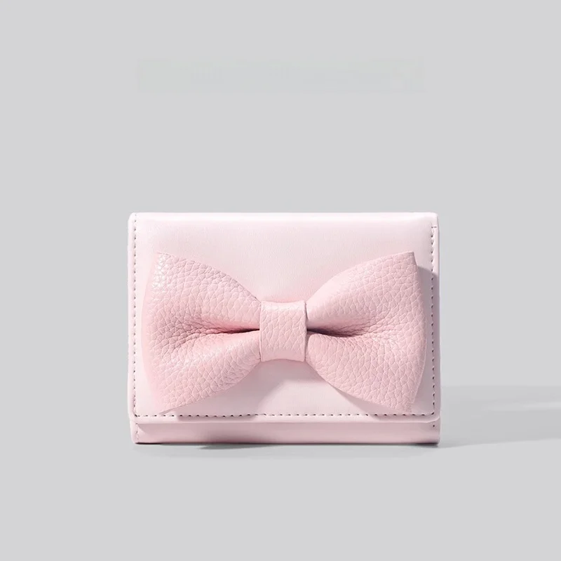 charlize--official-store-new-knot-short-wallet-women's-casual-coin-purse-card-holder-leather-goods