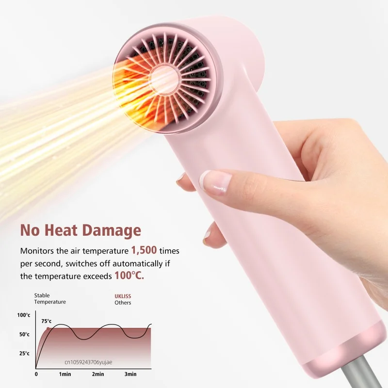 2025 New Mini Portable Hair Dryer, High-Power High-Speed Hair Dryer, Brushless Motor With 110000 Rpm For Adults And Children
