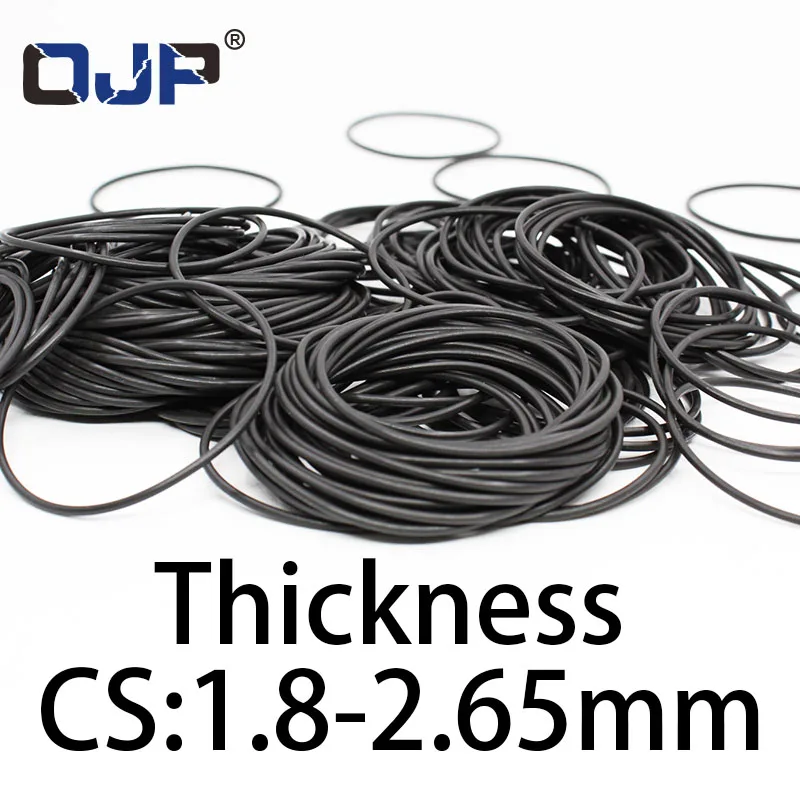 O-ring Thickness 1.8/2.65mm CS Fluororubber FKM Sealing Temperature Resistant Gasket Rubber Ring Complete In Specifications