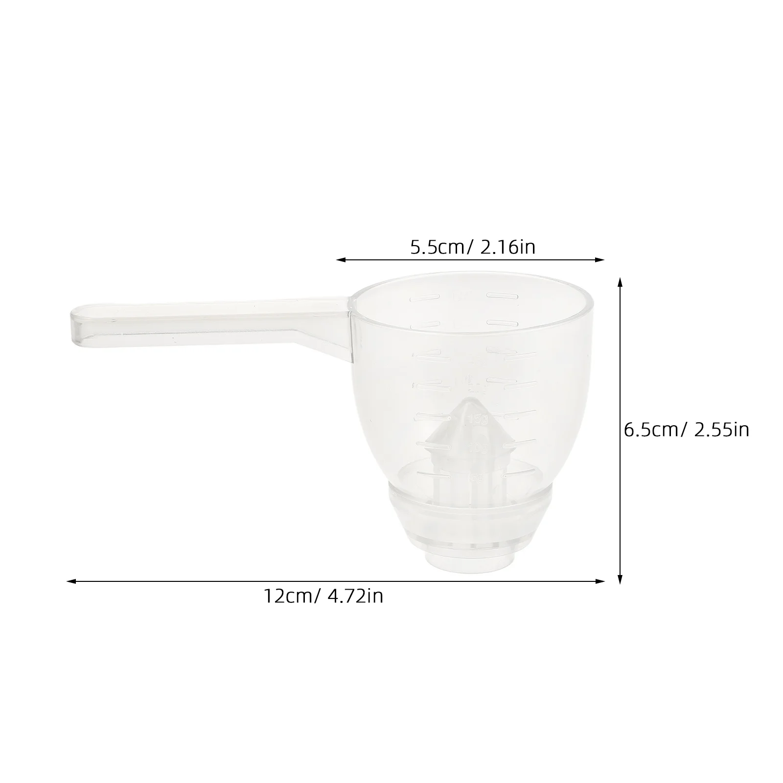 ملعقة قياس متعددة الوظائف، تصميم مدمج مقاوم للانسكاب لملء زجاجات المياه المسبقة لمسحوق البروتين