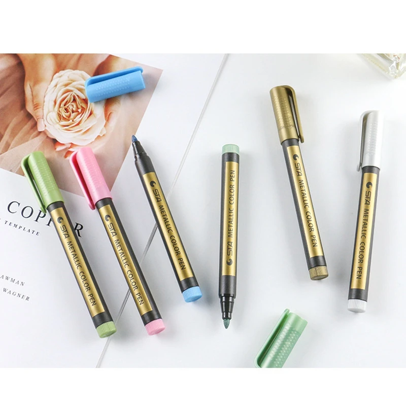 Sealing Wax Stamp Mark Pen Scrapbooking Decor Fire Paint Seal Special Graffiti Gold Markers Tracing Line Pens Handcraft Tools