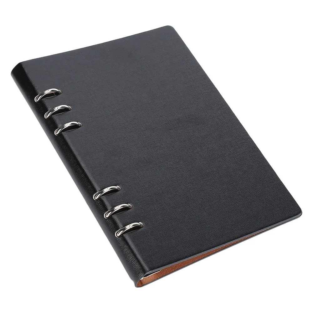 a5 A5 Size Binder Cover PU material Rectangular Notebook Shell 6 Hole Single Shell Vintage Planner Cover Collector Use