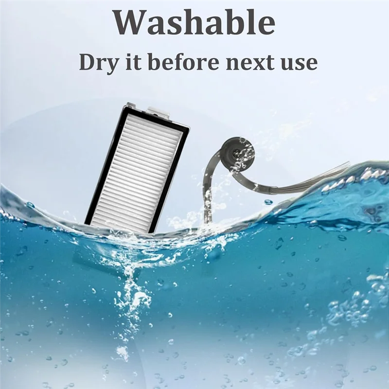 Filtros de A83G-HEPA, accesorios de Cepillo Lateral para Roborock Saros Z70, repuestos de aspiradora