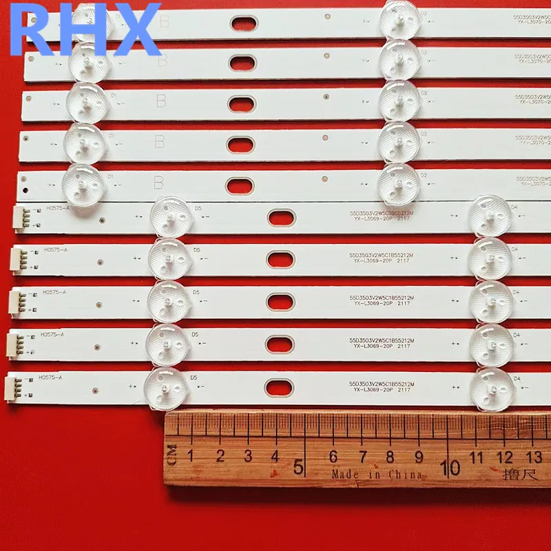 샤오미 L55M5-AZ L55M5-AD 라이트 스트립 CRH-BP55030051073R-AB-REV1. 5 110.5cm 10LED 100%, 신제품