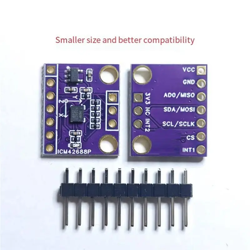 ~【A48T HOT】Low Temperature Drift And Offset ICM42688 Six-Axis IMU Module 6-Axis Attitude Sensor Module Supports IIC SPI Driver