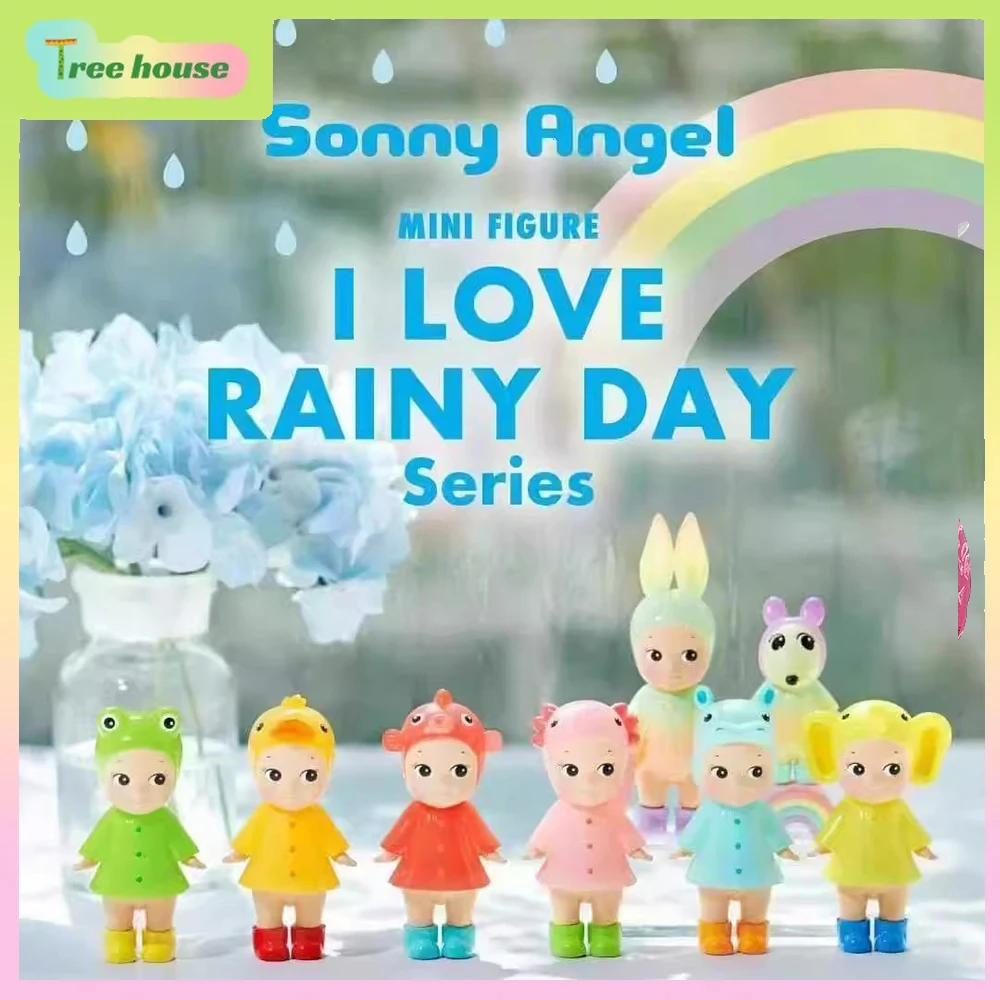 

new Sonny Angel Anime Figure blind Box I love the Rainy Days series Mystery Box wholesale Birthday Desk Decora Gift For Kids Toy