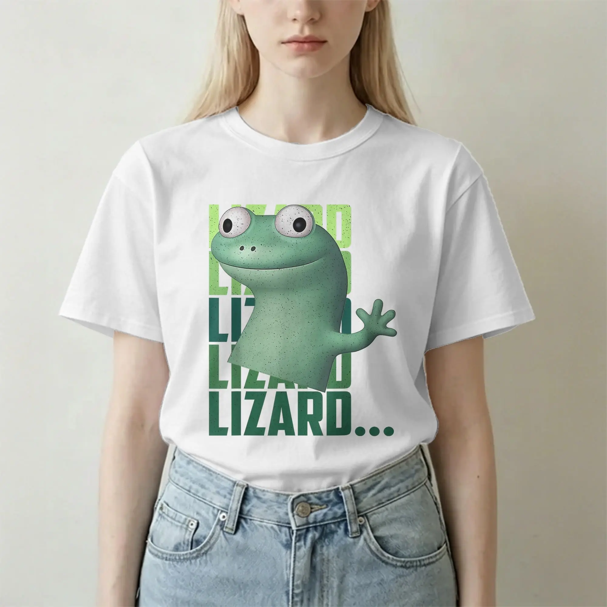 Casual Weirdcore Tom Lizard Lizard Lizard T-Shirts Men Women Crewneck Cotton T Shirts Hoppers Short Sleeve Tee Shirt Summer Tops