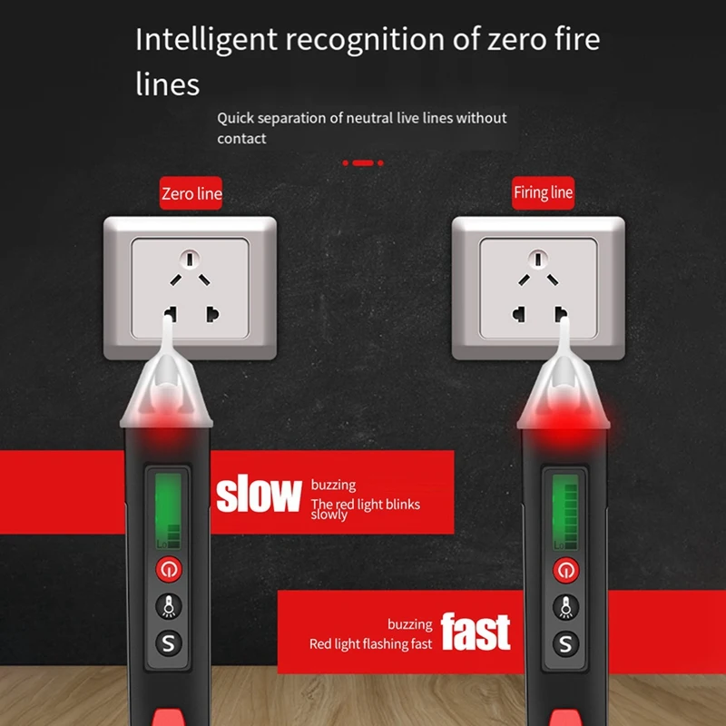 Penna elettrica per uso domestico penna elettrica a induzione elettricista multiuso ad alta precisione Check Breakpoint Zero Fire Line durevole