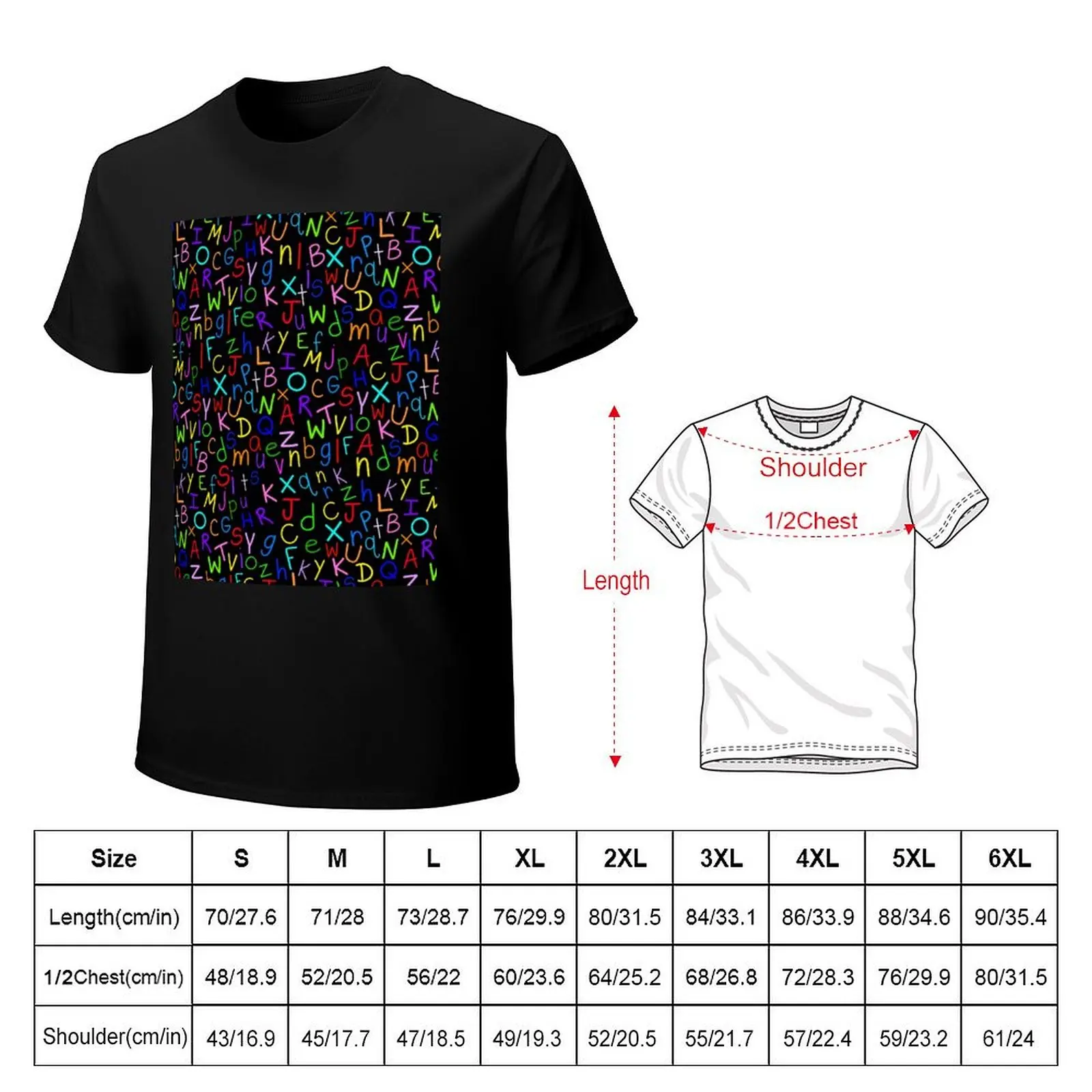 Alphabet Soup 2 T-Shirt Creative Graphic Tee Shirt