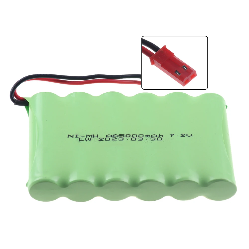 Akumulator AA NI-MH 7.2 v 5000mah do zdalnego sterowania zabawka elektryczna ciężarówka samochodowa 7.2 V mah nimh akumulator SM/TAMIYA wtyczka