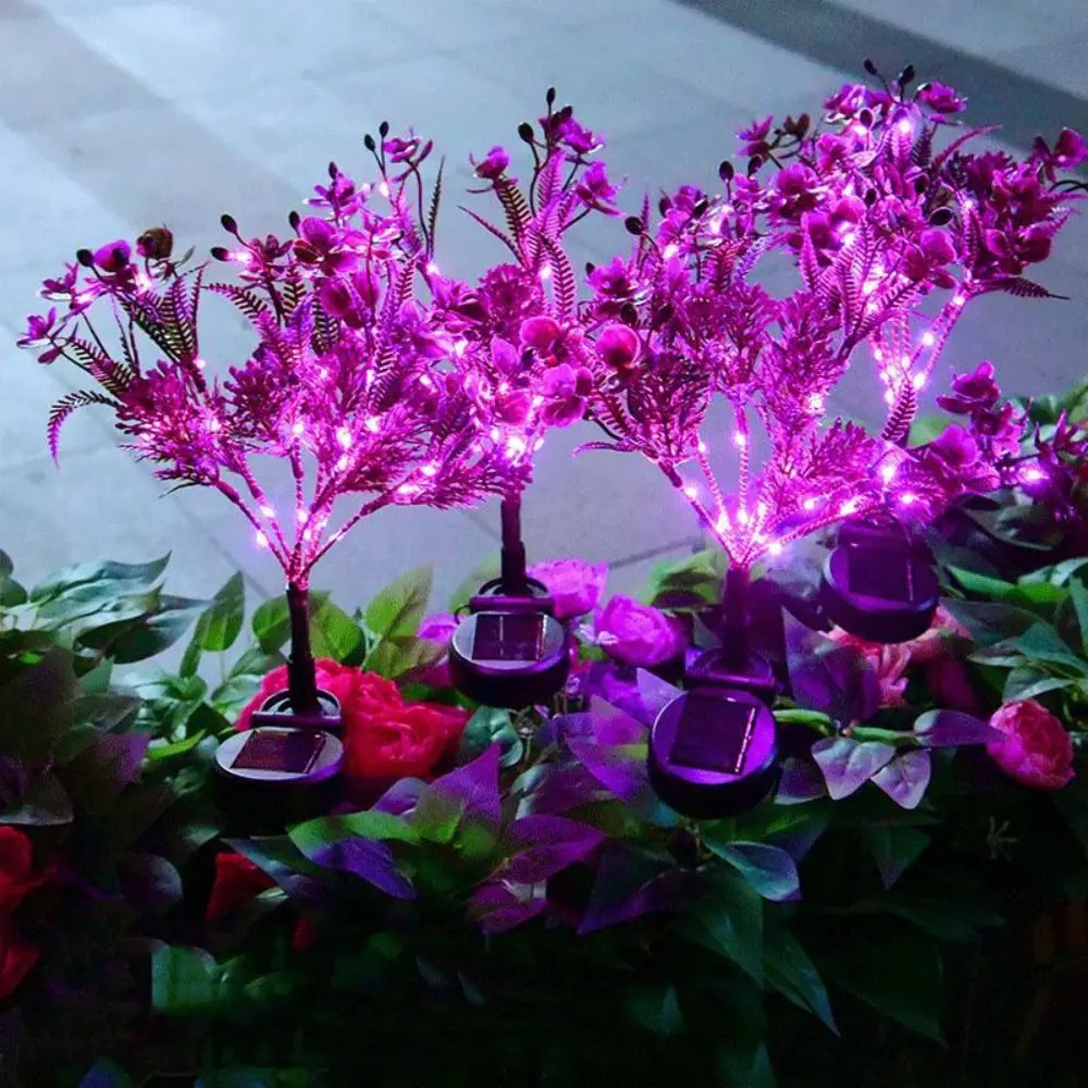 Solar Powered Solar Butterfly Lamp Waterproof IP65 New Model Solar Flower Lamp Decorative Light Floor Lamp