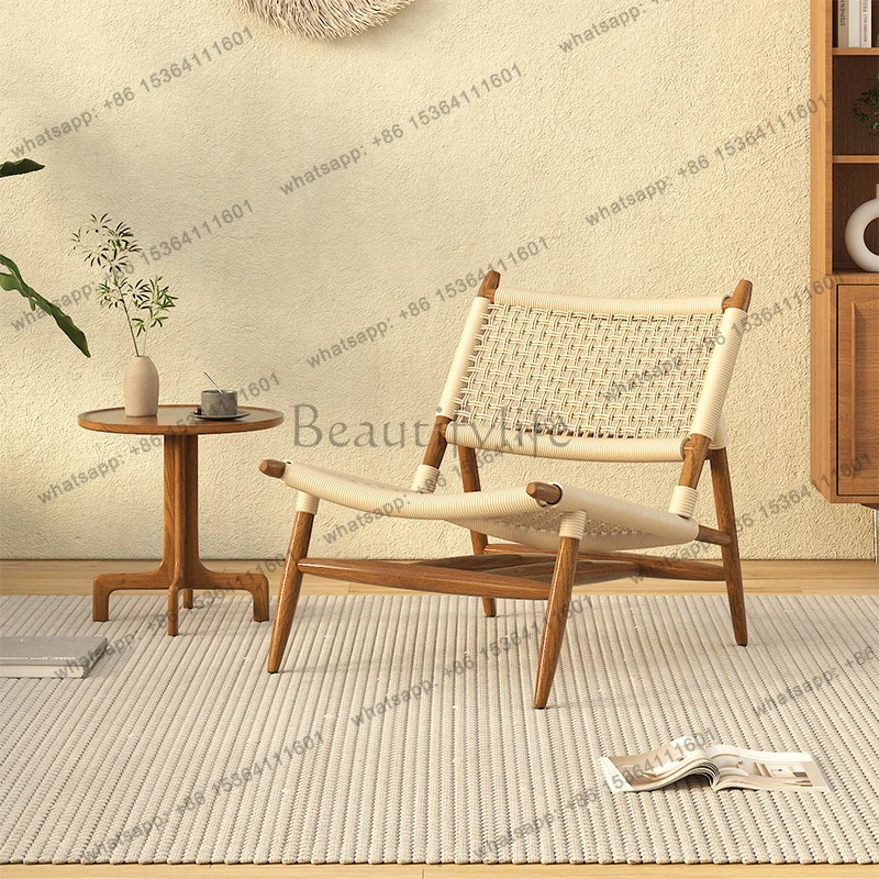 

Comfort Modern Rattan Chair Nordic Design Recliner Chair Ergonomic Hotel Sedie Da Soggiorno Living Room Furniture